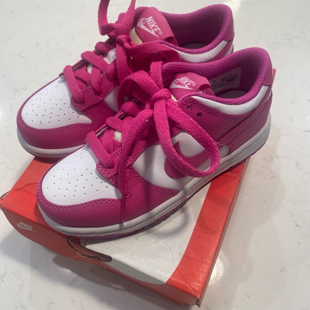 Nike Kids Fuchsia and White Sneakers